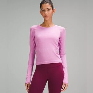 Lululemon Dahlia Mauve Swiftly Tech Long-Sleeve Shirt 2.0 race length